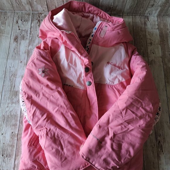 Columbia Kids Pink Puffer Jacket - Picture 1 of 14